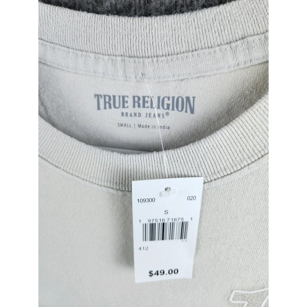 True Religion‎ Brand Jeans Mens Small T Shirt Graphic Buddha Guitar Logo Tee